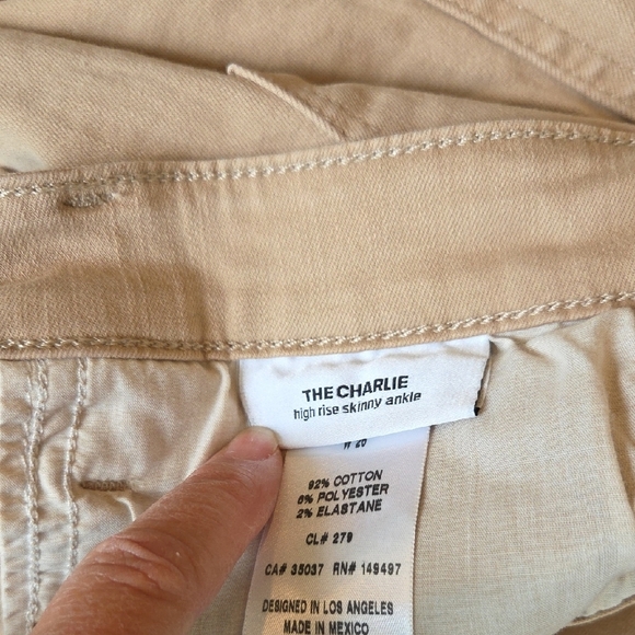 Joe's The Charlie Jeans Tan High Rise Slim Fit Womens Size 26" (XS Or 4-6) - Picture 11 of 12